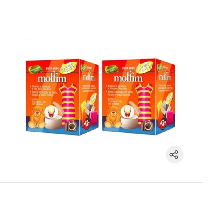 Antimofo Desumidificador Moffim 110g Roupeiro Closet
