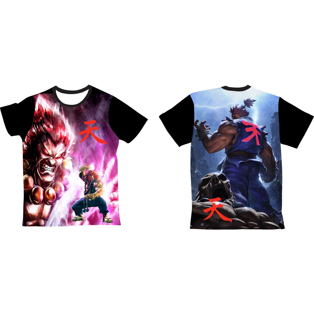Camiseta Akuma Street Fighter Tecido Dry Fit Proteção UV50 | Shopee Brasil