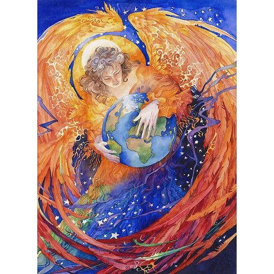 Quadro Decorativo Gaia Mãe Natureza Shopee Brasil 8176