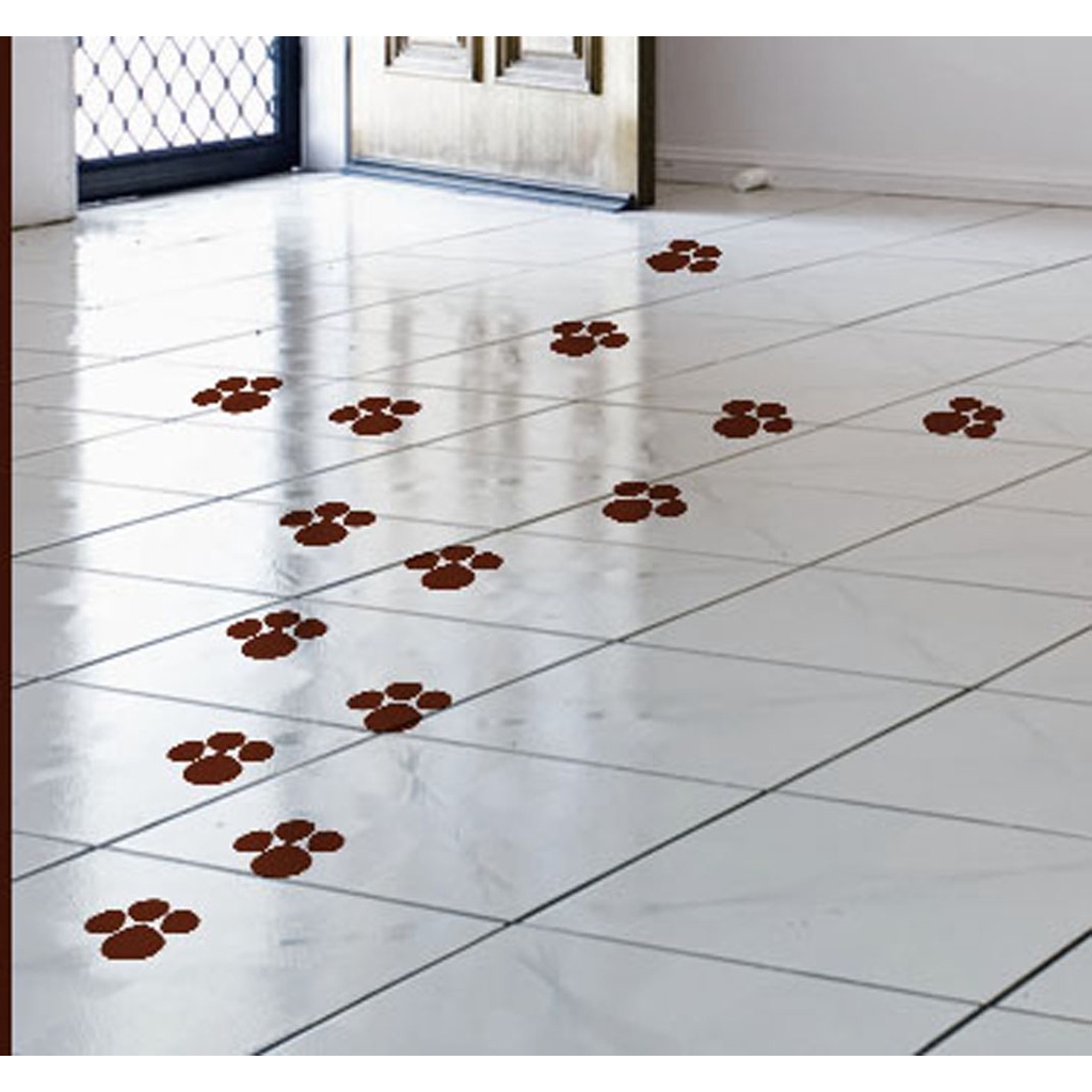 Adesivo Kit com 72 Patinhas para brincadeira caça ao ovo de pascoa De Coelho da Páscoa Chão