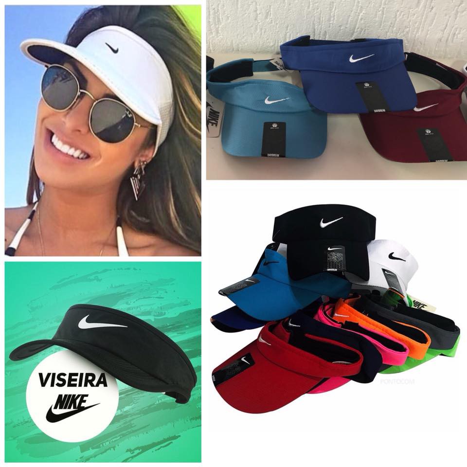 solidaridad Tesoro adherirse Viseira Nike Dri Fit Top Praia Fitness Corrida Crossfit L3 | Shopee Brasil