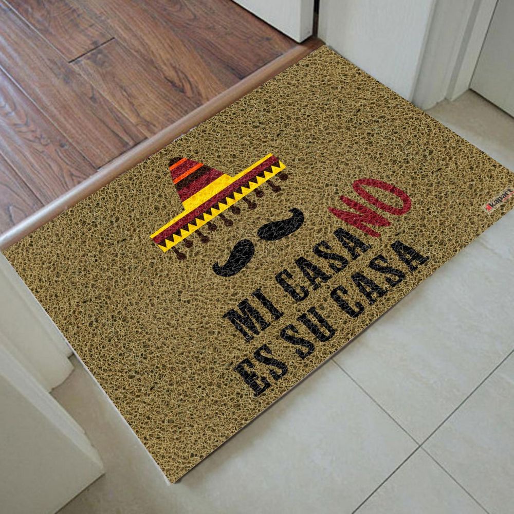 Tapete Capacho Personalizado Mi casa no es su casa 60x40 cm