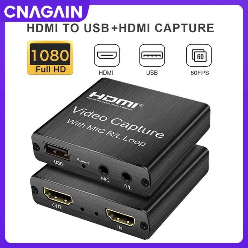 HDMI Placa De Captura De Vídeo 4K 1080p Jogo Caixa Dispositivo USB 2.0 Gravador Para Transmissão Ao Vivo Gravação