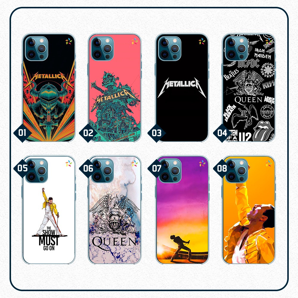 Capa Capinha Bandas de Rock Kiss; Metallica; Iron Maiden; Linkin Park ...