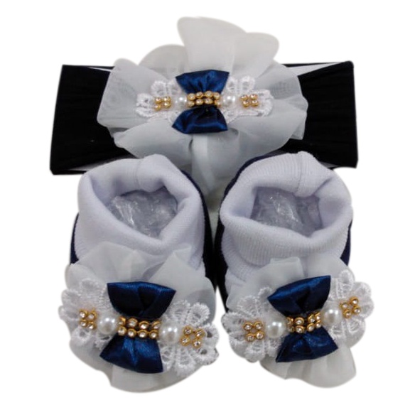 Pantufa Infantil com Faixa de Meia Grande - Sapatinho Bebê