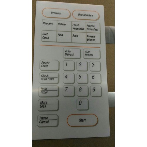 Membrana Teclado  Forno Microondas Samsung Mw6544 W