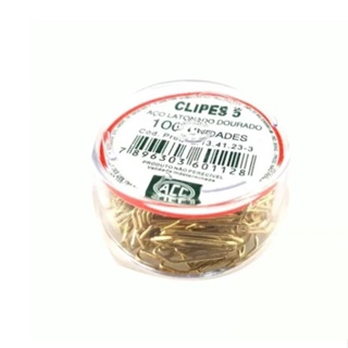 Mini Clips Dourado 100 Un Ideal P/ Convite Casamento , Cartão , Contrato Escritório em Oferta na Shopee
