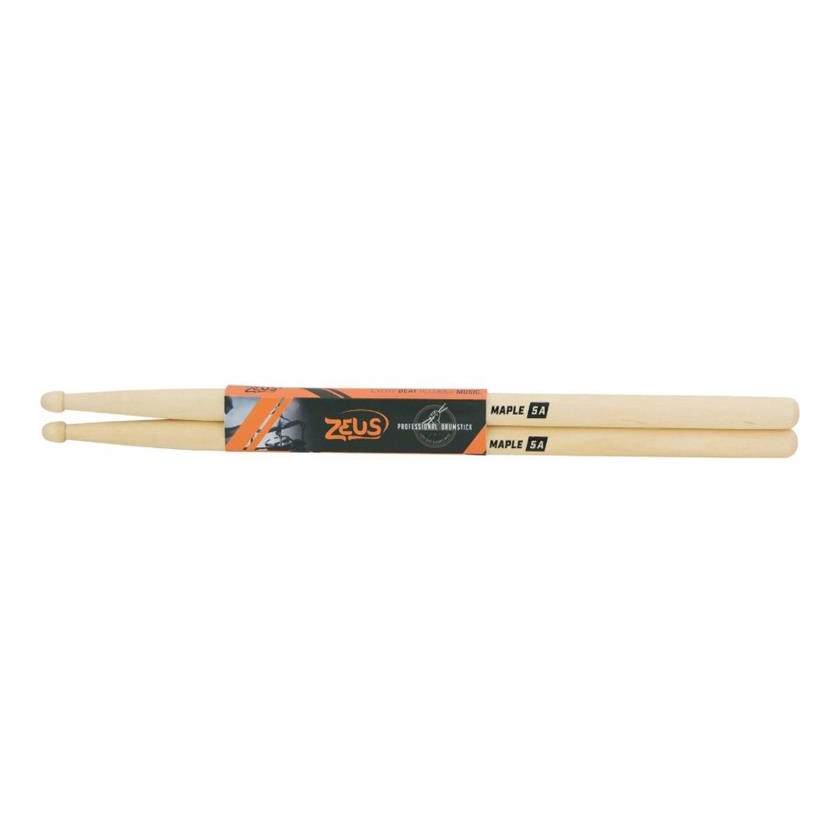 Par De Baqueta Zeus Original 5 A Ponta De Madeira Maple 5a em Oferta na Shopee