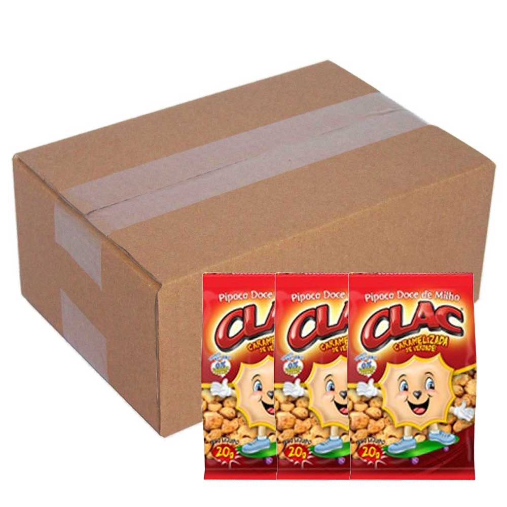 Pipoca Doce Caramelizada 20g c/50 - Clac