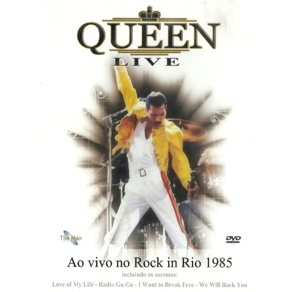 Dvd Original Queen Live Ao Vivo No Rock In Rio 1985 (Freddie Mercury ...