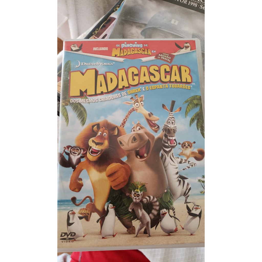 Dvd Madagascar + Uma Missão De Natal (original)