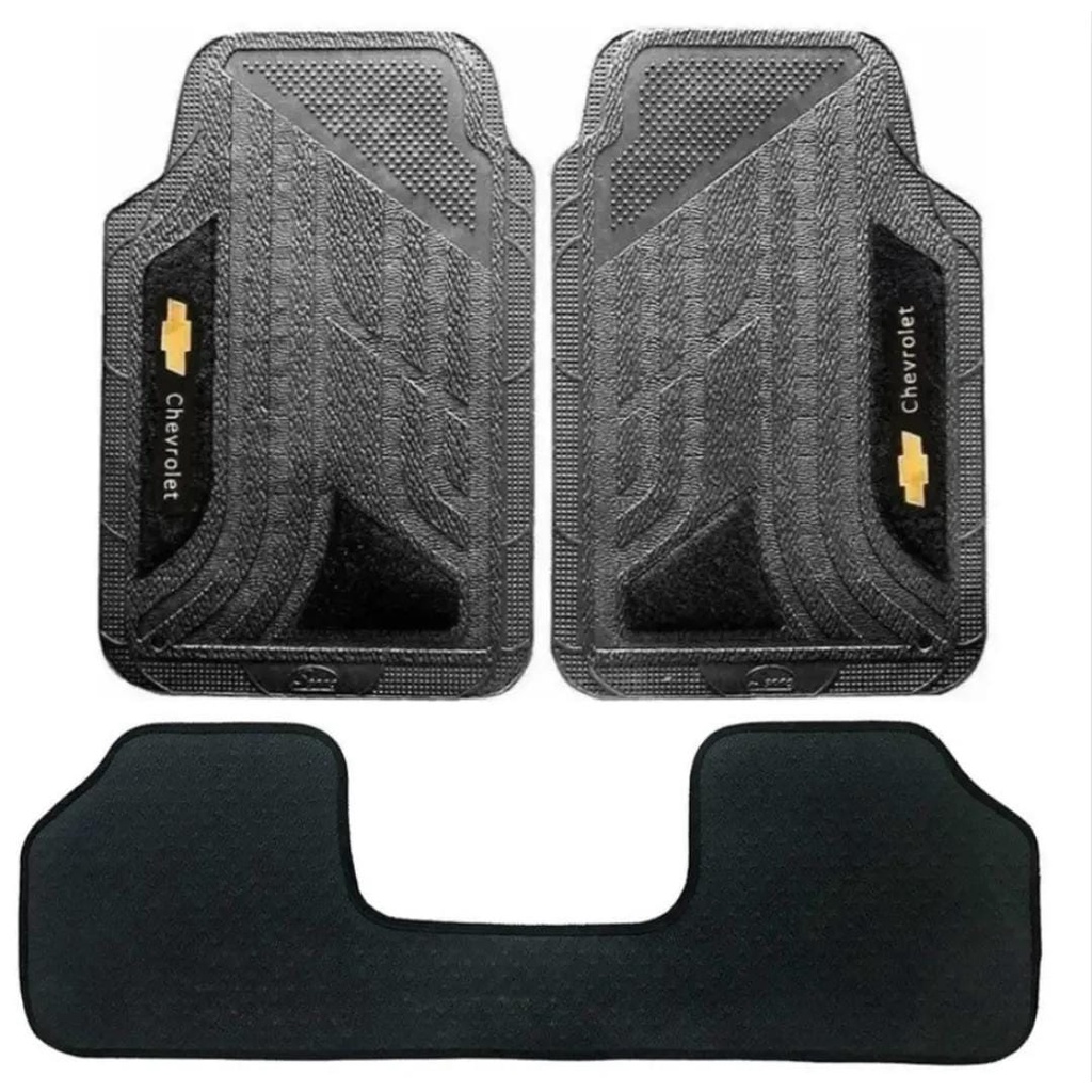 Tapete Automotivo Borracha Pvc Carro Gm Chevrolet Modelo Dubai Universal 3 Peças Medio Premium em Oferta na Shopee