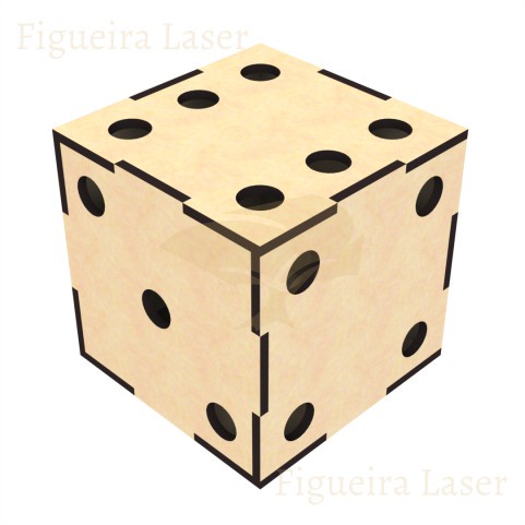 Cubo Dado 12x12cm MDF