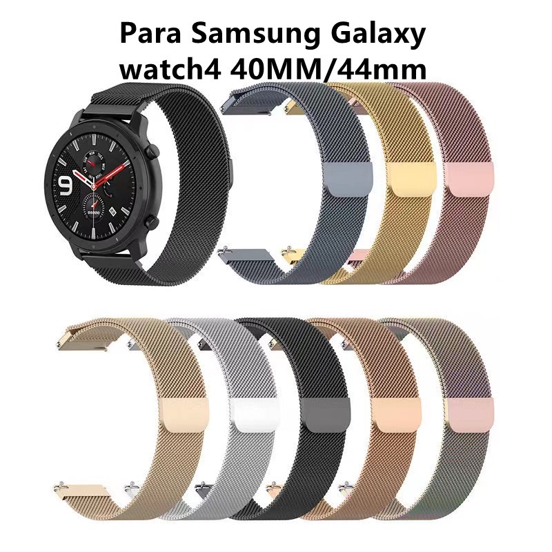 Pulseira de metal para Samsung Galaxy watch4 40/44/41mm Gear S2 Gear
