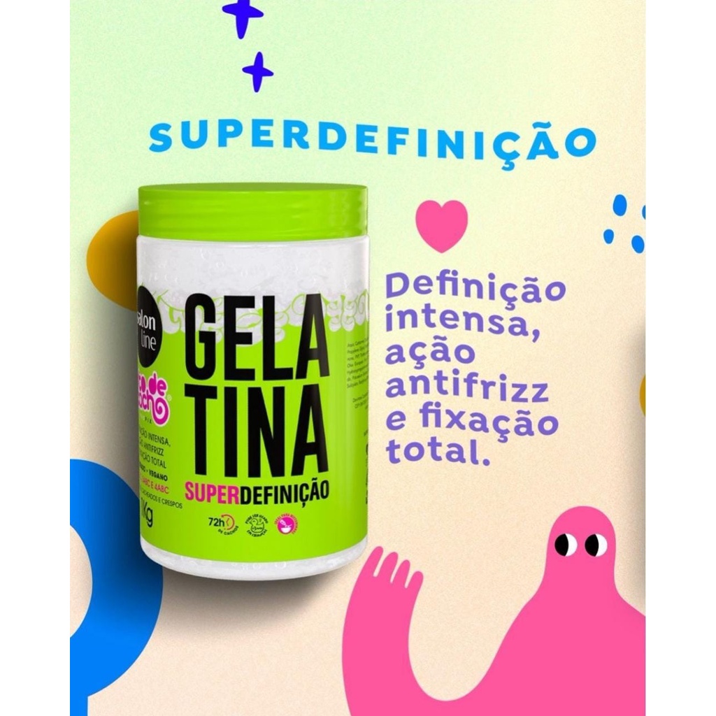 Gelatina Salon Line Super Definicao To De Cacho 1kg Shopee Brasil