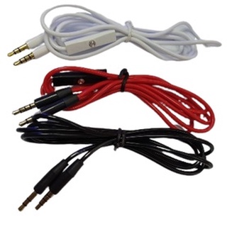 Cabo P2 X P3 Com Microfone Embutido Auxiliar para Fones de Ouvido