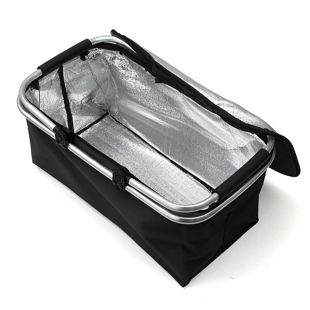 Cesta Térmica Bolsa Piquenique Dobrável Cooler Praia Lanche Grande Camping Bebidas Piquinique 30L