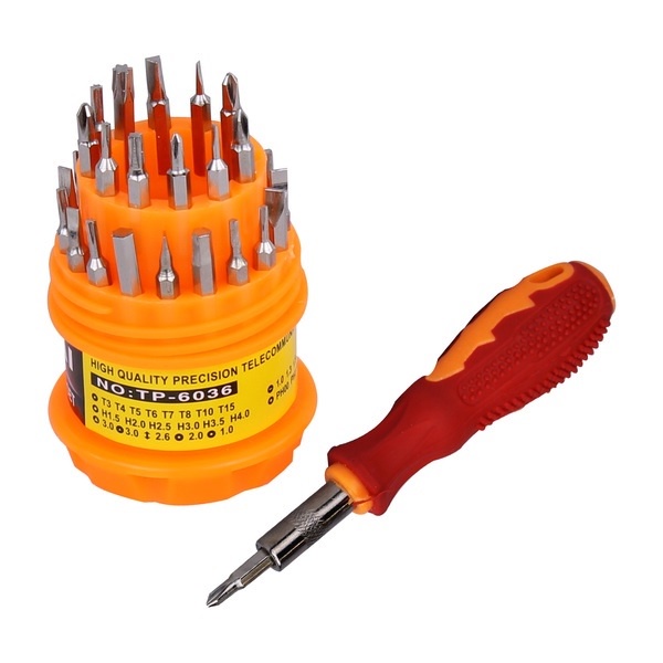 Jogo Kit Chaves Precisão 31 Peças Fenda Torx Alen Philips Jogo de Ferramentas Chaves de Fenda/Philips