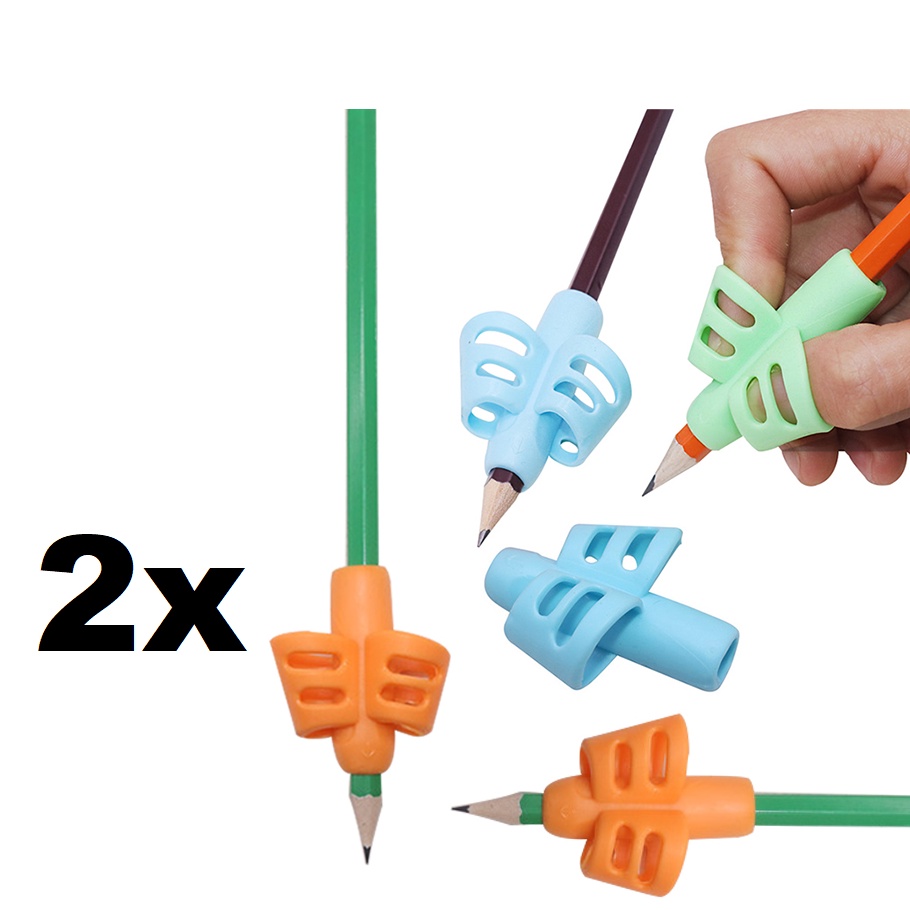 2 unidades Adaptador para Escrita Apoio De Dedos p/ segura lapis ou caneta Stetro Ergonômico em Oferta na Shopee