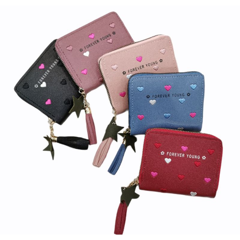 Carteira Feminina Porta moedas, Porta cartões,dinheiro, com coração lindo pequena promoção Carteira Feminina Porta moedas, Porta cartões,dinheiro, com coração lindo pequena promoção