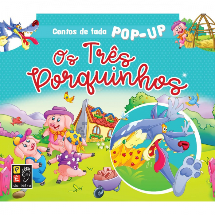CONTOS DE FADA POP- UP OS TRES PORQUINHOS em Oferta na Shopee