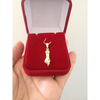 Pingente Figa Folheado a Ouro 18k-2cm