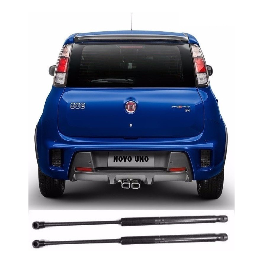 Par Amortecedor Porta Mala Traseiro Fiat Novo Uno Vivace Way