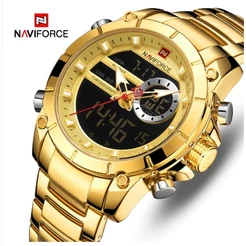 Relógio Naviforce 9163 De Pulso Digital Quartzo 3 ATM À Prova D'água