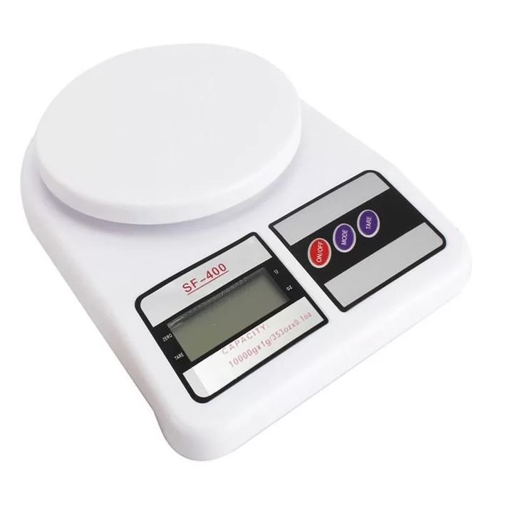 Balança Digital de Cozinha 10kg Alta Precisão SF-400 Para Cozinha e Culinária