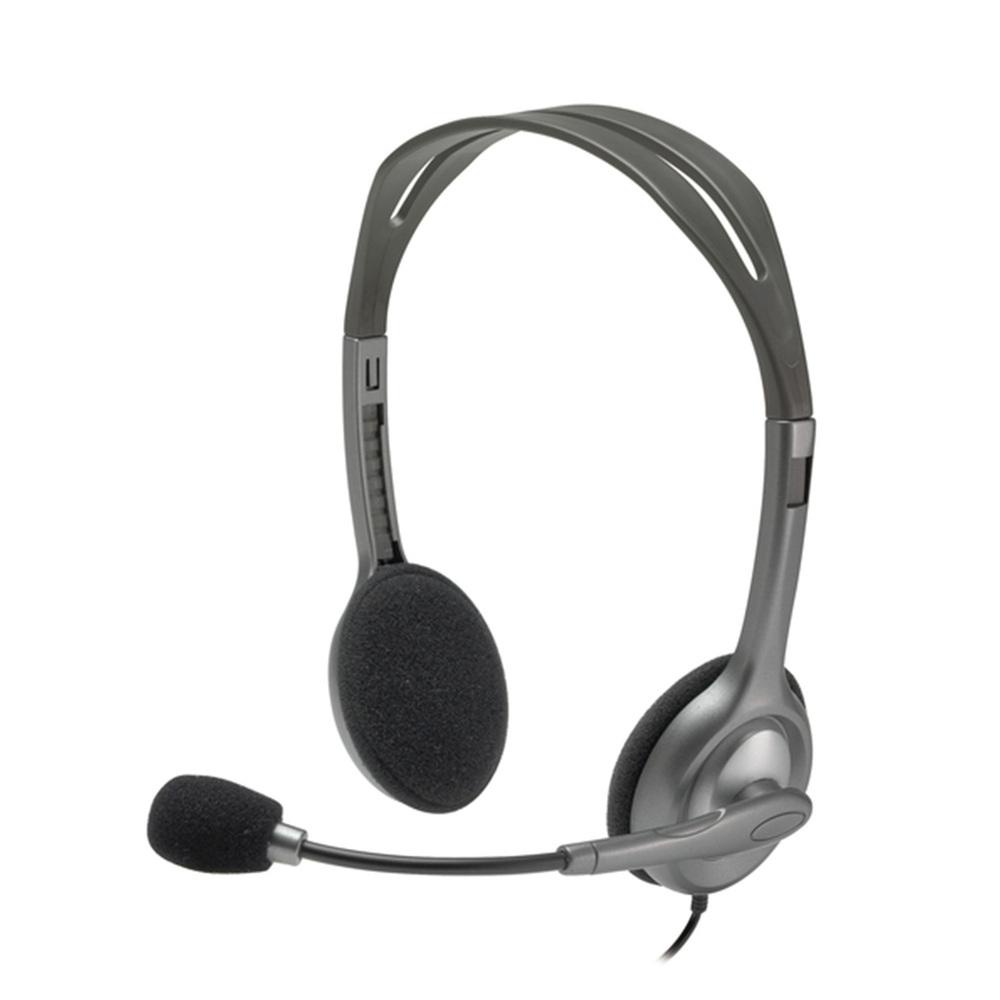 Headset H111 Logitech Estéreo Analógico P3 Cinza