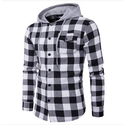 Blusa de Manga Longa / com Bolso / Decorada / Casual / Masculina