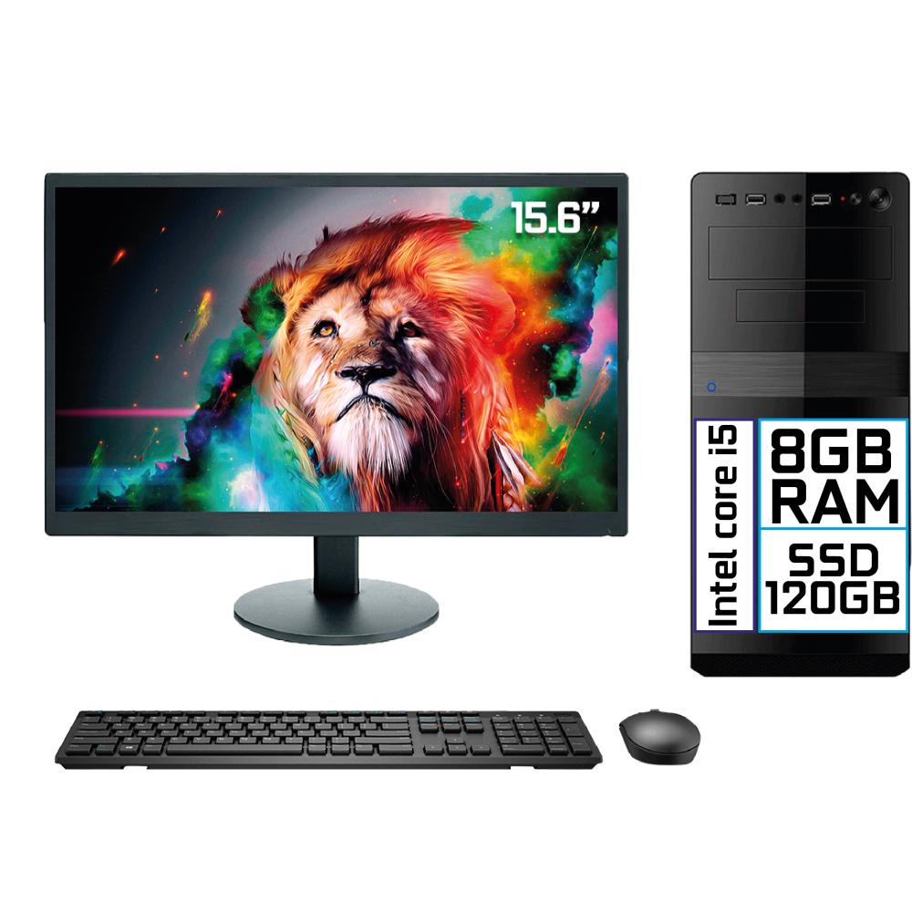 Computador Completo Intel Core i5 8GB SSD 120GB 15