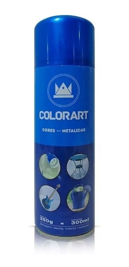 Tinta Spray Azul Metalico Colorart 300ml