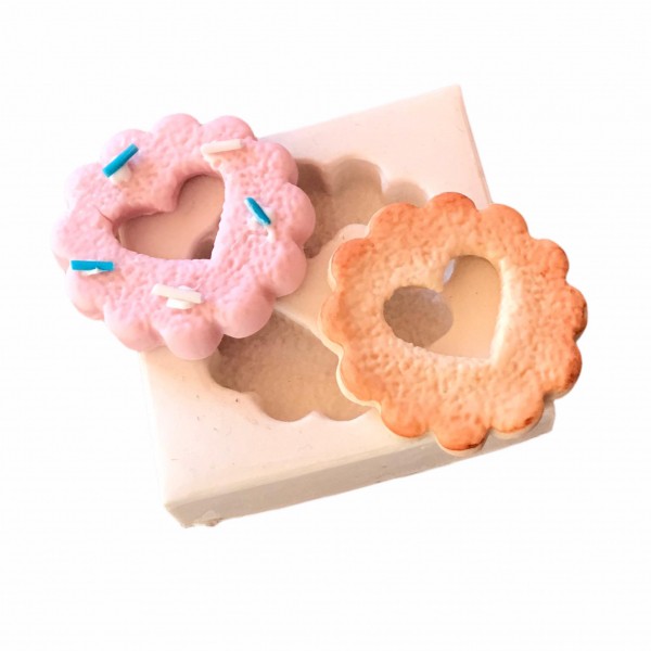 Molde De Silicone Rosca Com Coração Molde Para Confeitaria Molde Para Biscuit 1500