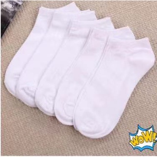 kit 12 pares meia branco Meia Feminina Soquete Cano Baixo Algodão