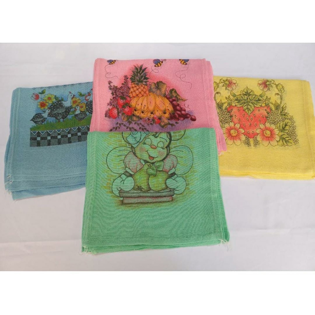 Kit Panos de Prato 10 Unidades 33x60 Cores e Estampas Variadas Para Cozinha