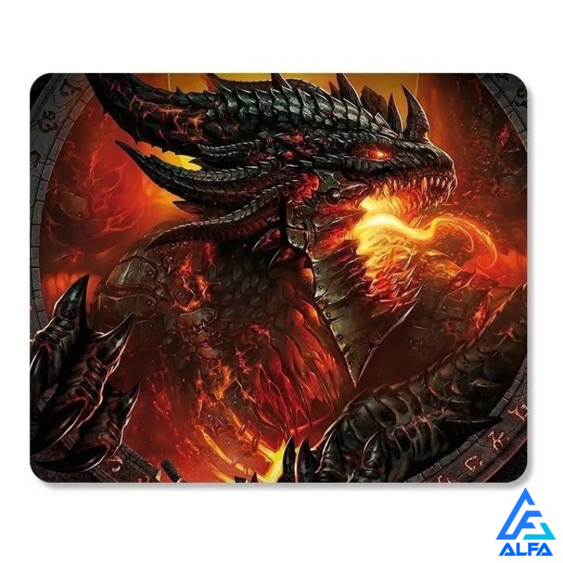 Mouse Pad Pequeno Borracha Natural e Tecido Estampas de Anime