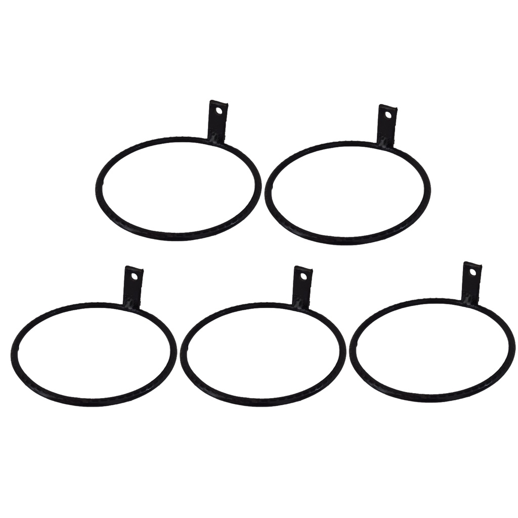 KIT 5 Suporte de parede para vaso , encaixe de 11,5cm 5 unidades + 5 vasos