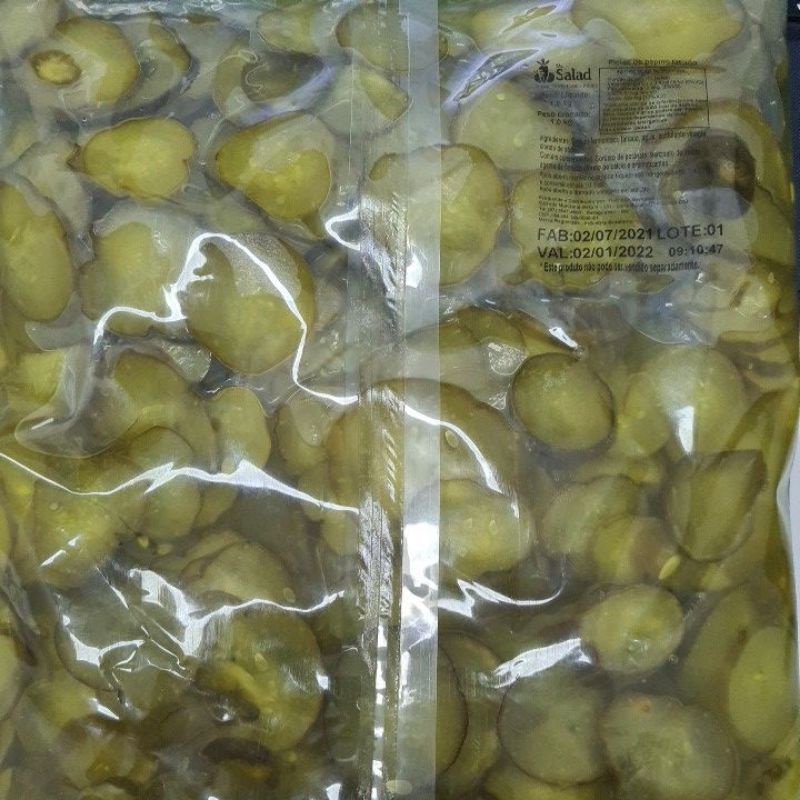 Picles fatiado em conserva - Unidade 1,715kg (bag)