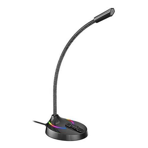 Microfone Mesa Game Lehmox Profissional Usb Led Rgb Jogos Gt-Gk1