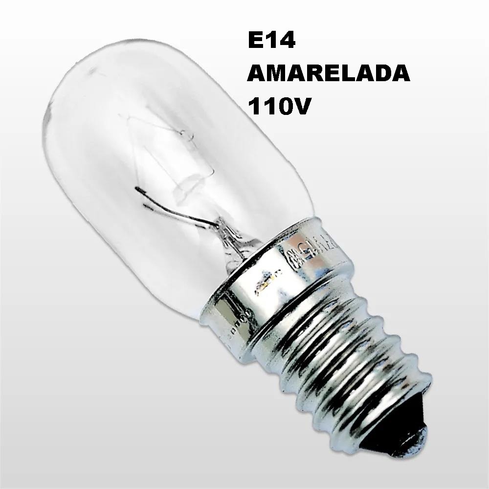 Lâmpada 15w 110v Bocal E14 Padrão Tu25 Amarela Branco Morno 3500k (kelvin) Incandescente para FOGÃO