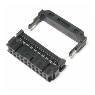 10x Conector Latch Para Flat Cable - 20 Vias