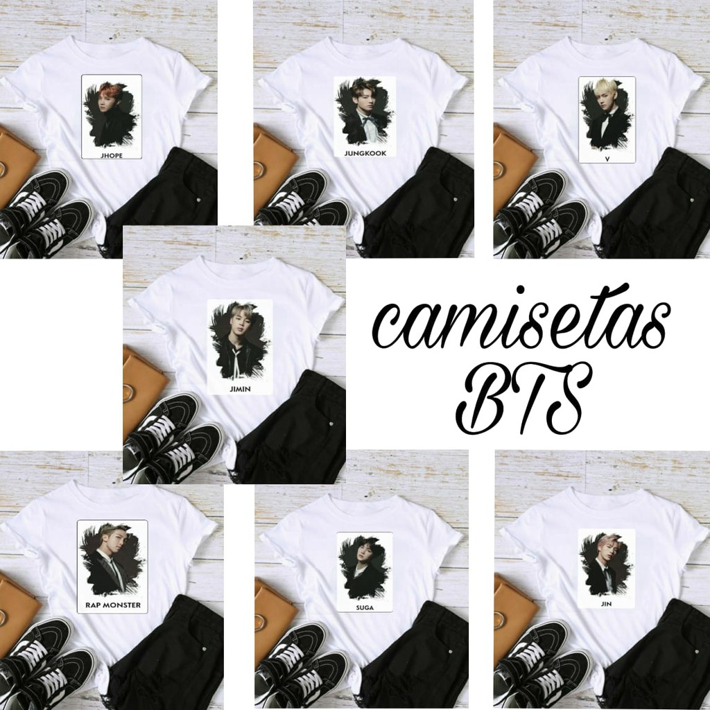 Camiseta BTS | Shopee Brasil