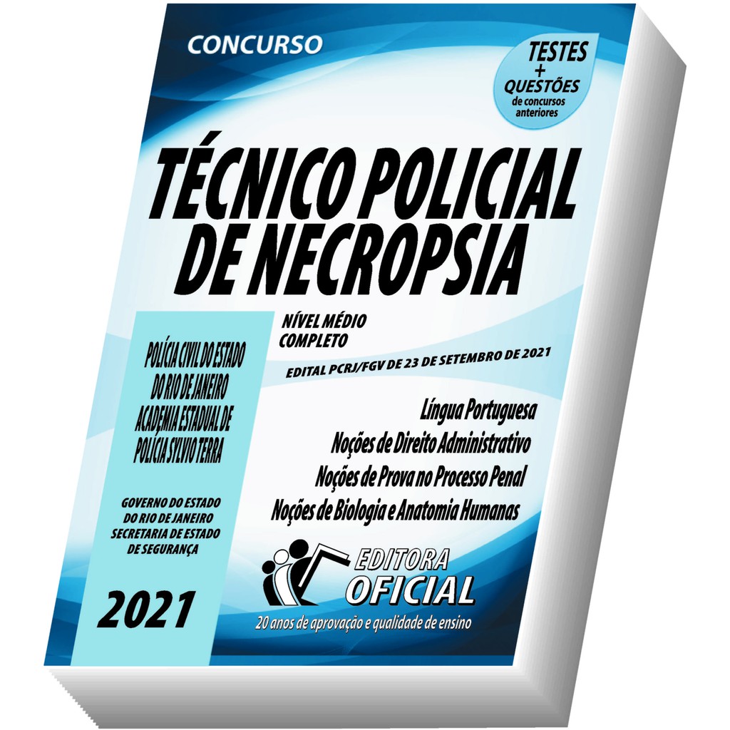 Apostila PCRJ - Polícia Civil do Rio de Janeiro - Técnico Policial de Necropsia - Nova