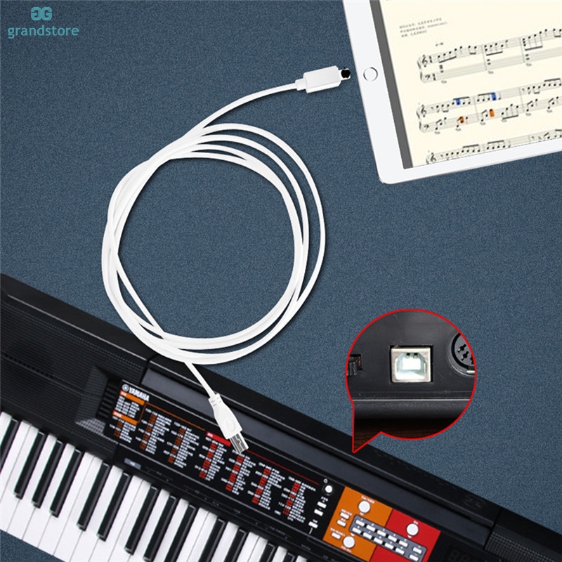 Relâmpago Para USB B Adaptador Macho MIDI OTG Cabo iPhone iPad Instrumento Musical Digital Câmera De Piano De Áudio