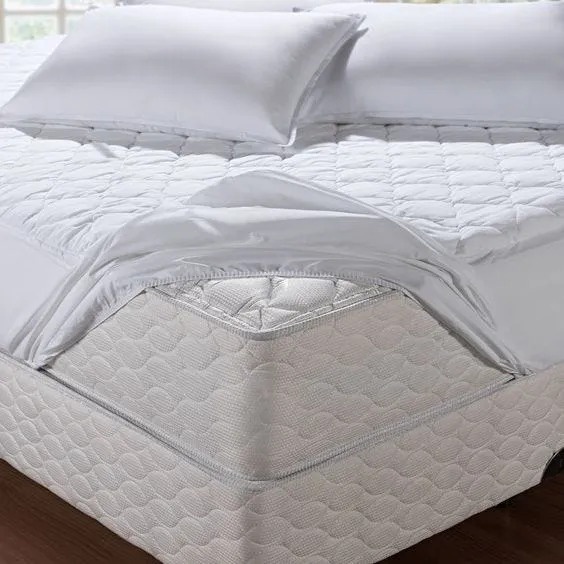 Protetor de Colchão Impermeável Matelado Branco para Cama Box Solteiro, Casal, Queen, king, Berço e Travesseiro Envio Imediato