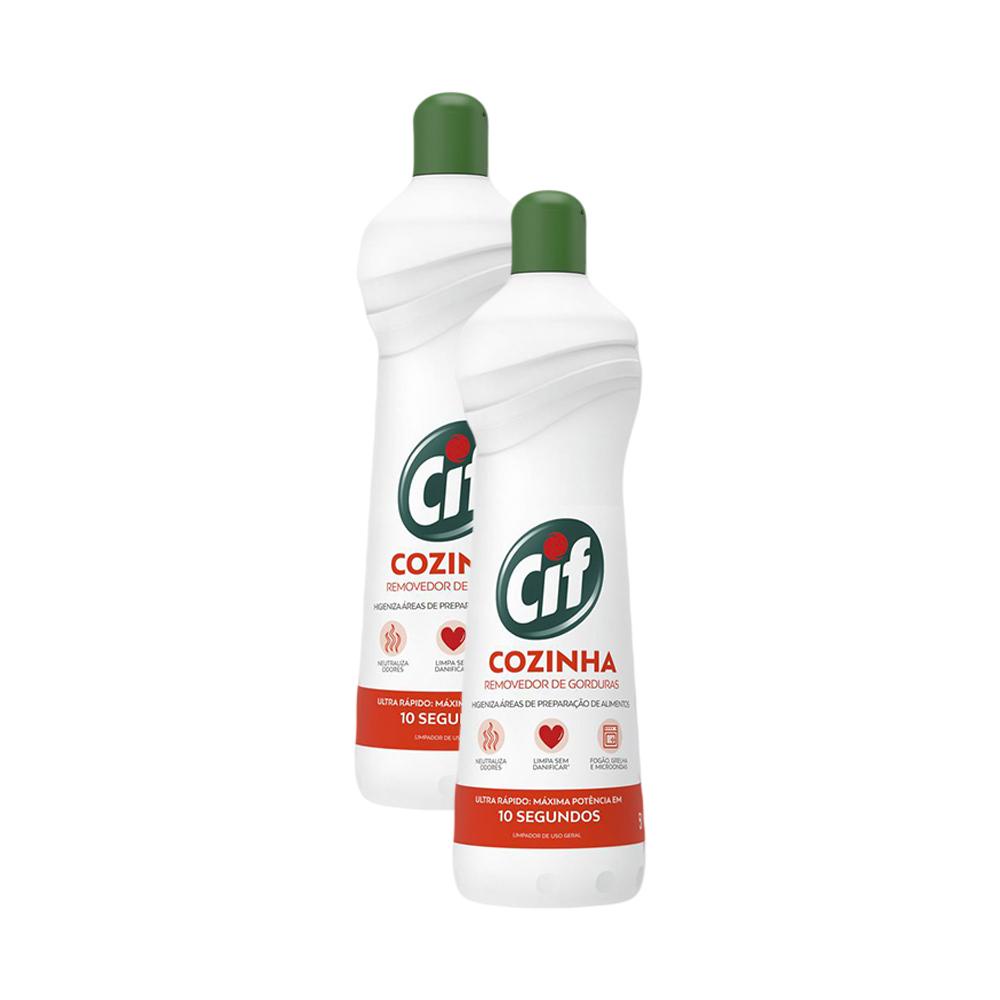 Kit 2 Limpadores Cif Removedor de Gorduras Cozinha 500 ml
