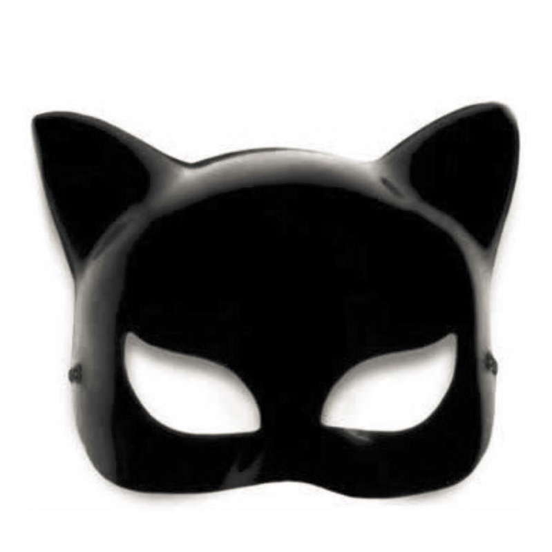 Kit 5 Máscaras Mulher Gato C/ Elástico Festa Fantasia Adereços Halloween