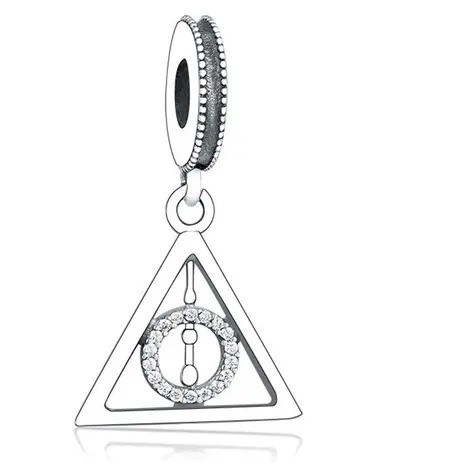 Berloque Charm - Harry Potter Reliquias da Morte - Banhado a Prata