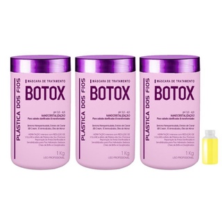 3 Botox Plástica Dos Fios + Óleo 10ml